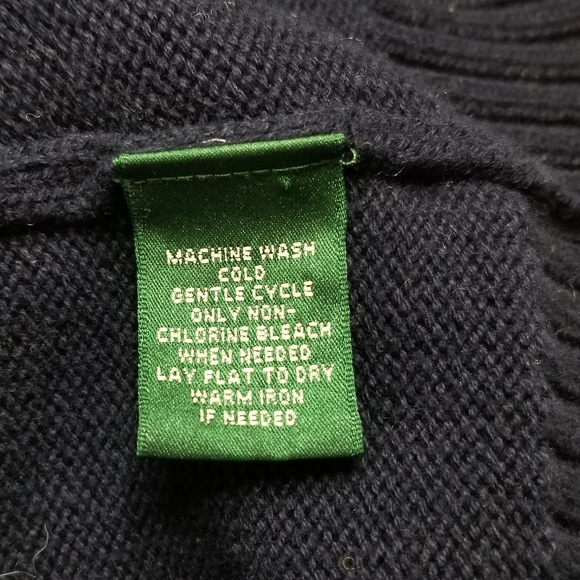 RALPH LAUREN Navy Cardigan Sweater - Picture 8 of 10